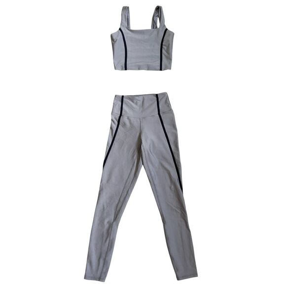 YPB Light Taupe Two-Piece Activewear Set XS - Picture 1 of 5